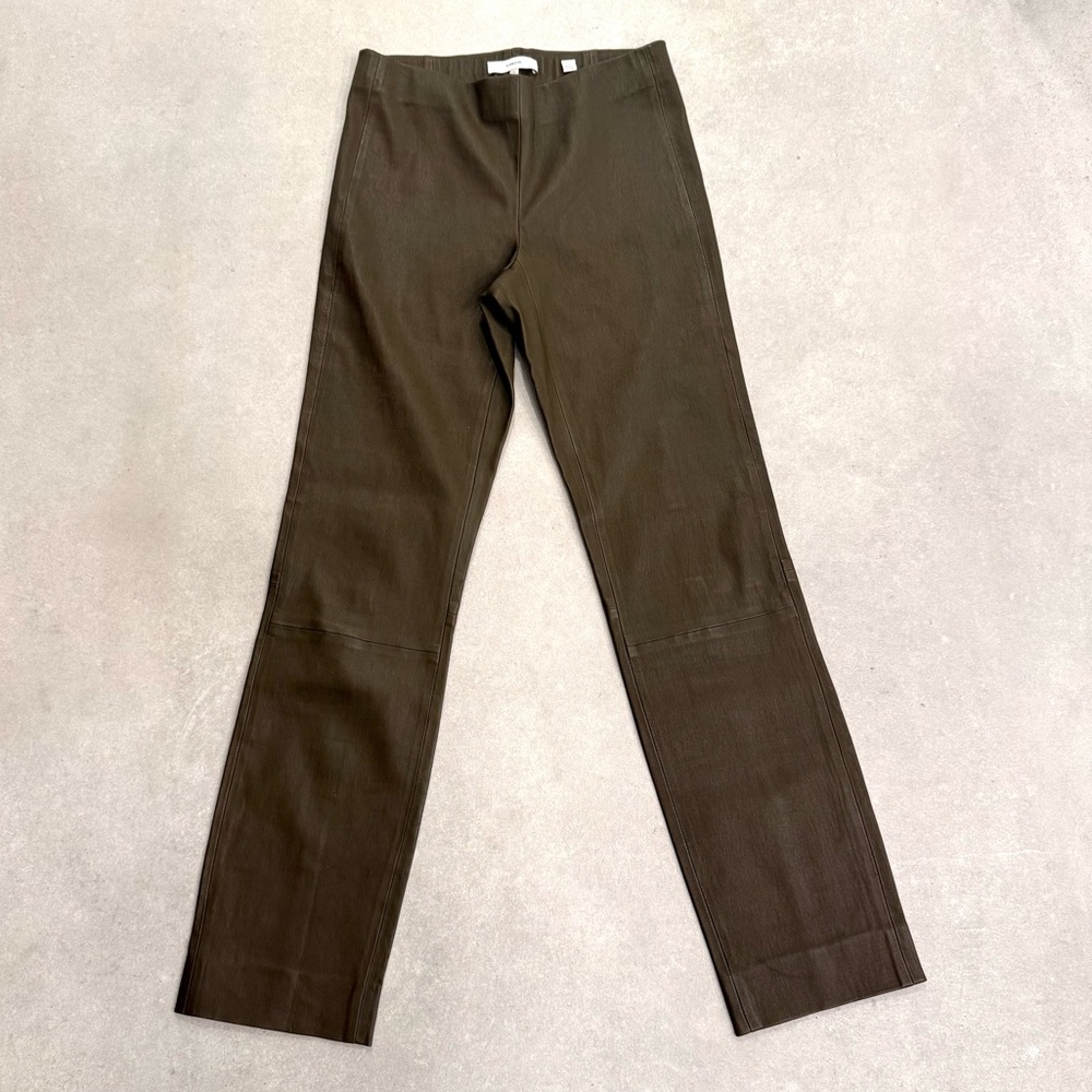 NWOT VINCE leather leggings crops - Picture 2 of 8